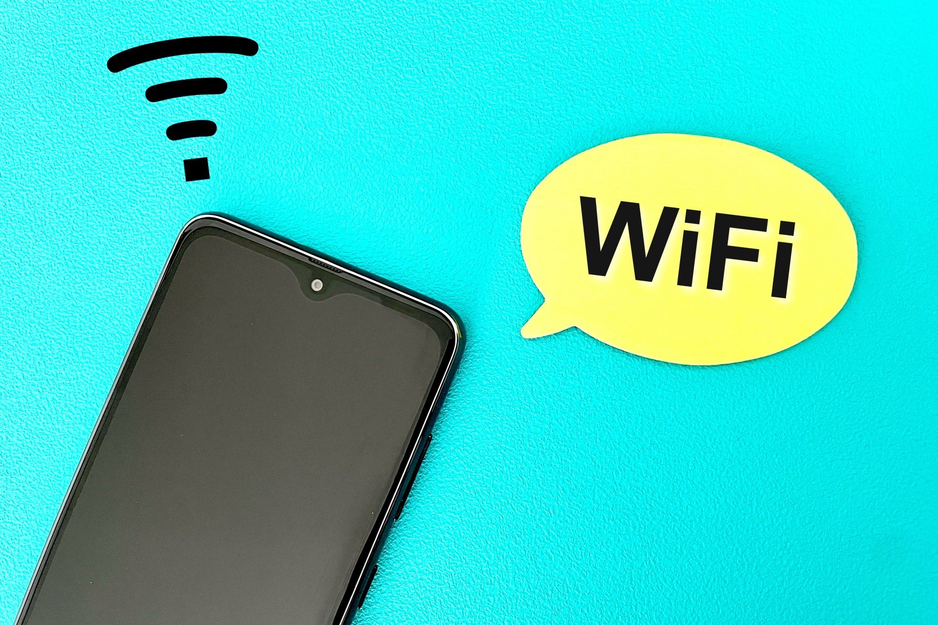 スマホがWi-Fi接続しているイメージ