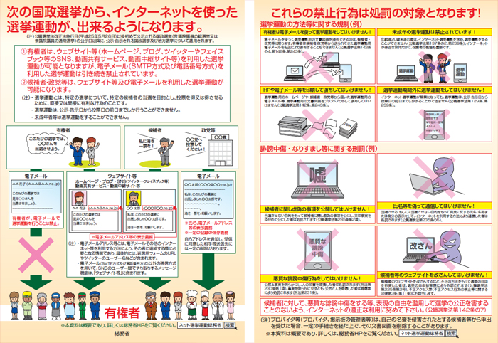 インターネット選挙チラシ